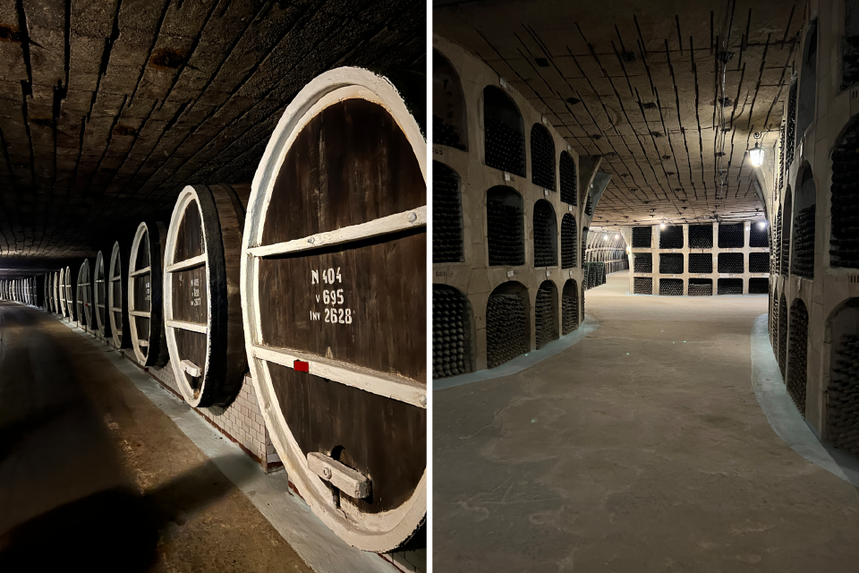 Inside the subterranean wine cellars of Milestii Mici